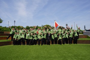 Foto anlässlich des 20. Seisler Bezirksmusigfescht's in Plaffeien am 12. Mai 2018